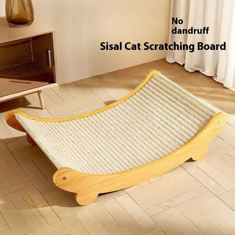 Sisal cat scratch board with durable sisal blanket material in pastoral style
