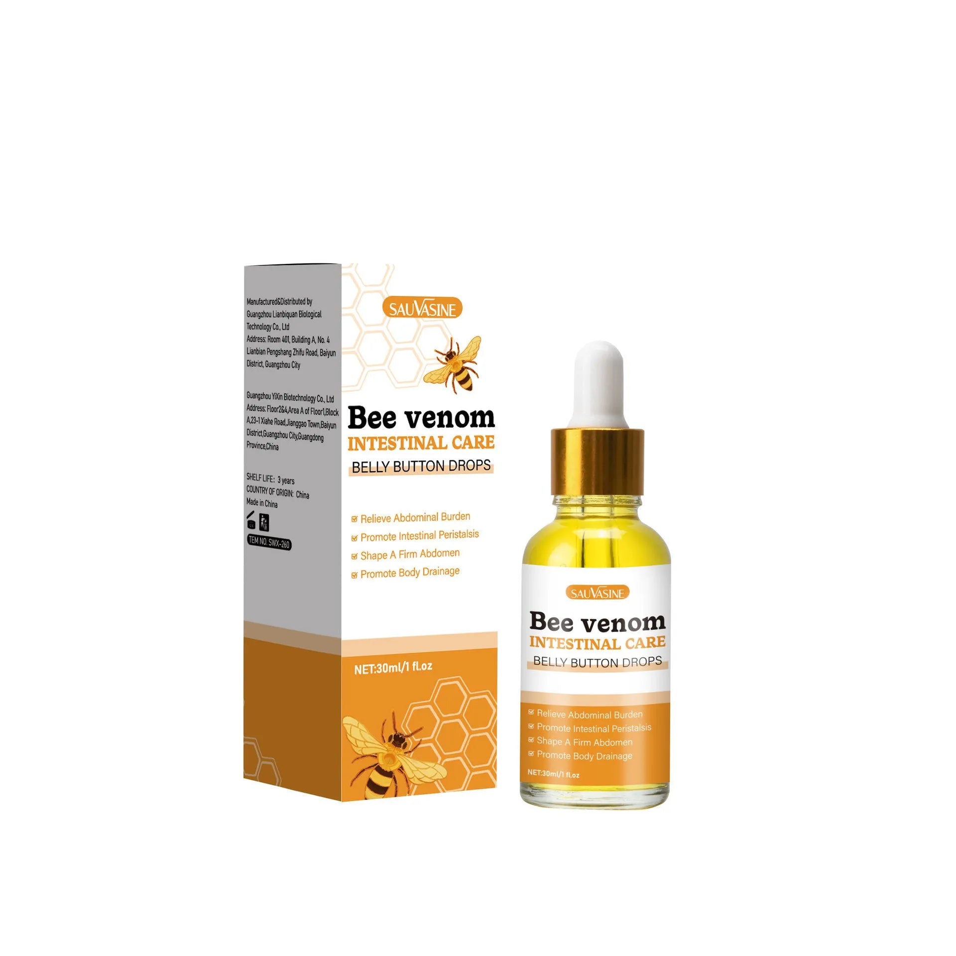 Bee Gentle 30ml smoothing skin care essence bottle for body and shin moisturising