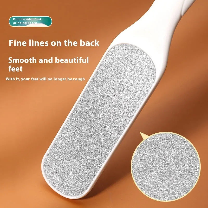 Double-sided stainless steel foot grinder tool for callus removal and foot care