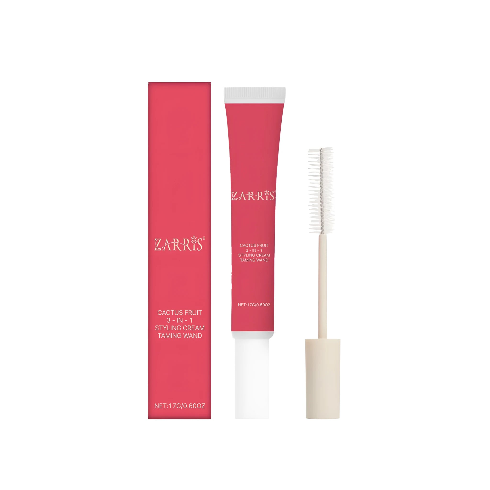 17g pot of hair styling cream with cactus fruit extract and hyaluronic acid for light hold and smooth finish
