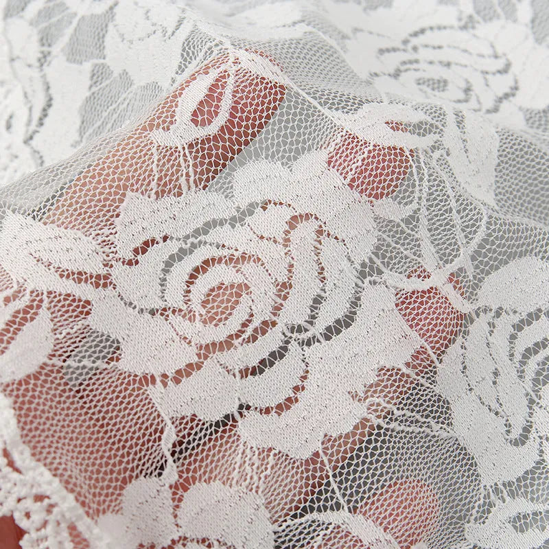 Round polyester floral bridal head cover 30cm width black white wedding accessory for women