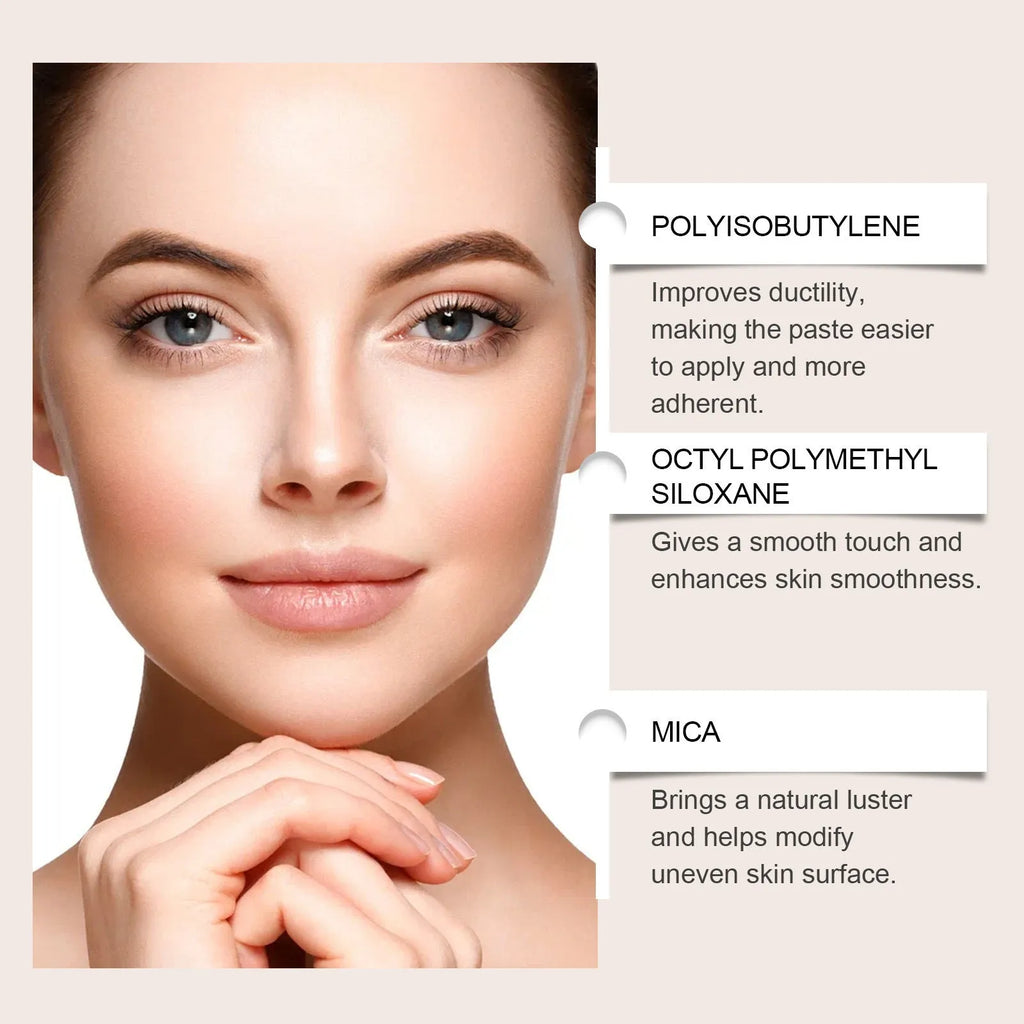 2-in-1 outline highlighter dual-ended contour stick 7g in four colour shades on white background