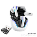 GameBuds G7 wireless earbuds in StarCraft Black with gradient breathing light and 2.4G receiver