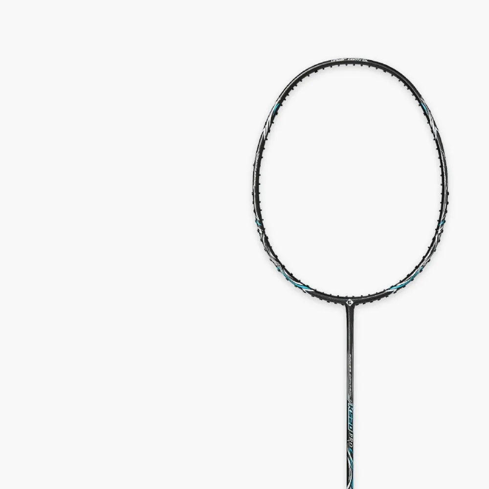 K520pro ultra light all carbon fibre badminton racket in black with pink lines