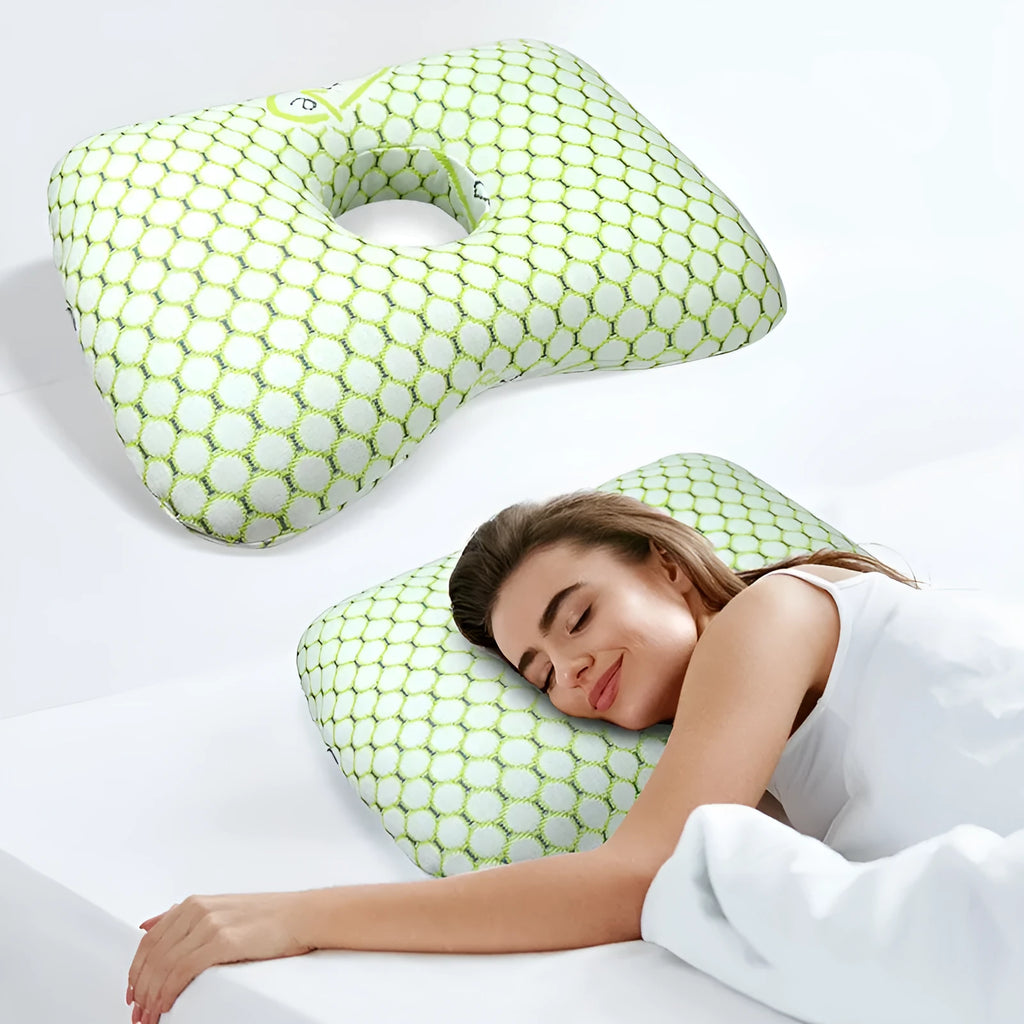 Beauty salon single hole ear pillow with detachable cover in new Chinese style design