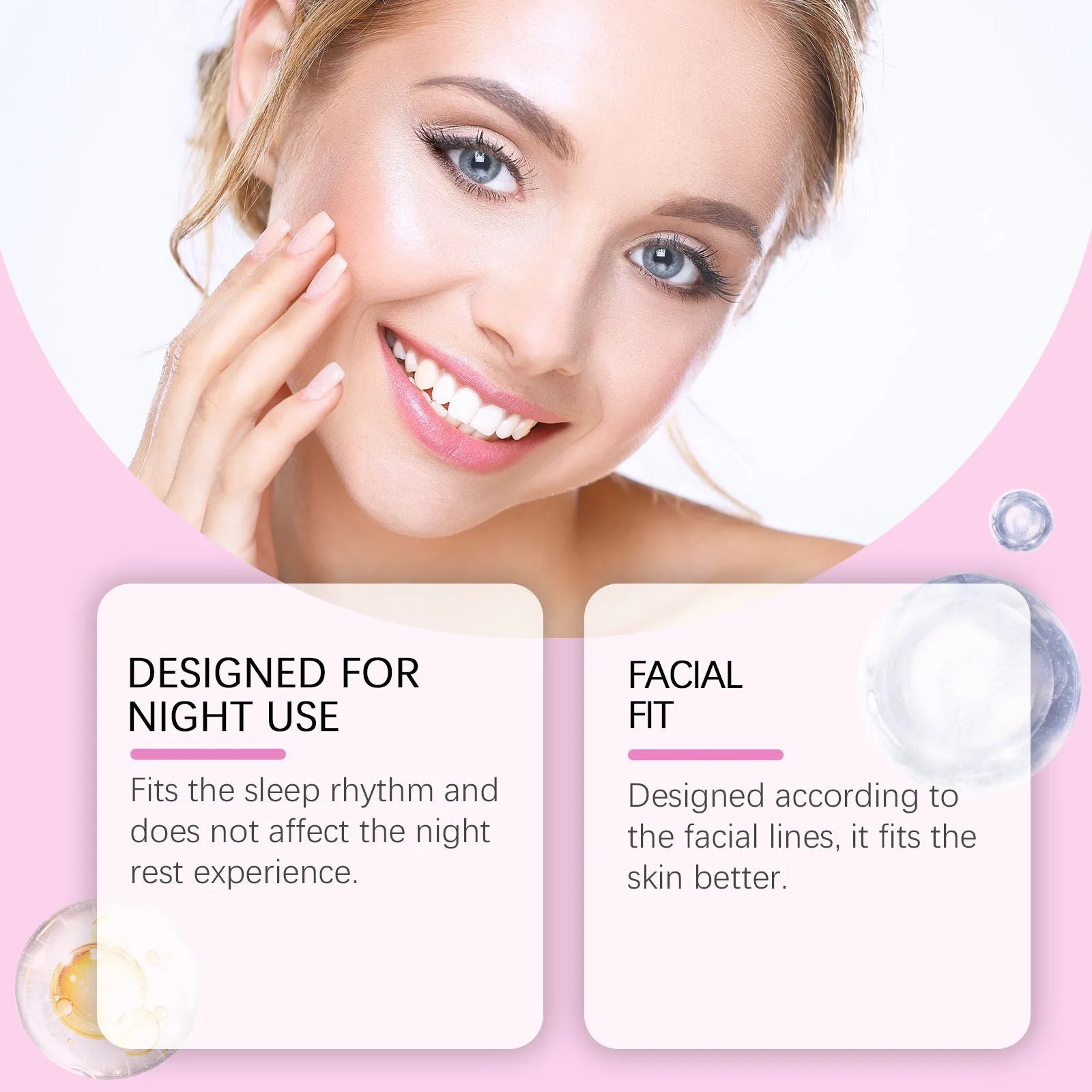 Facial fine lines nursing adhesive bandage patch with hyaluronic acid for wrinkle care, 144 patches pack