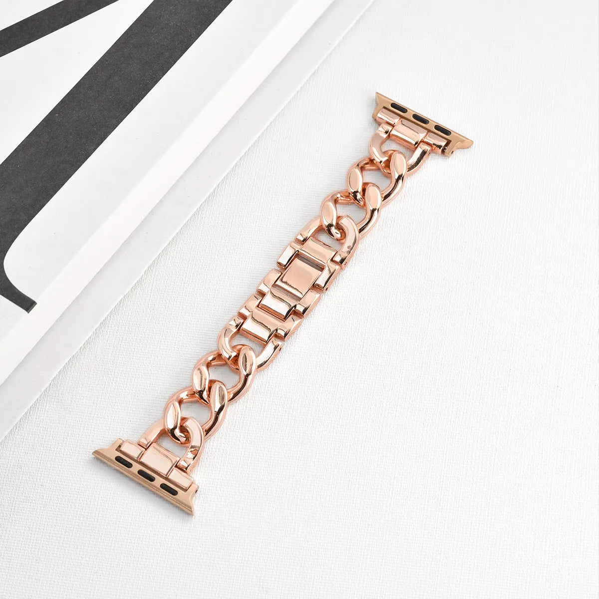 Denim chain metal replacement strap for Apple Watch in multiple colour options
