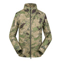 Men's outdoor jacket thin commander stand collar loose fit polyester autumn hiking cycling black colour