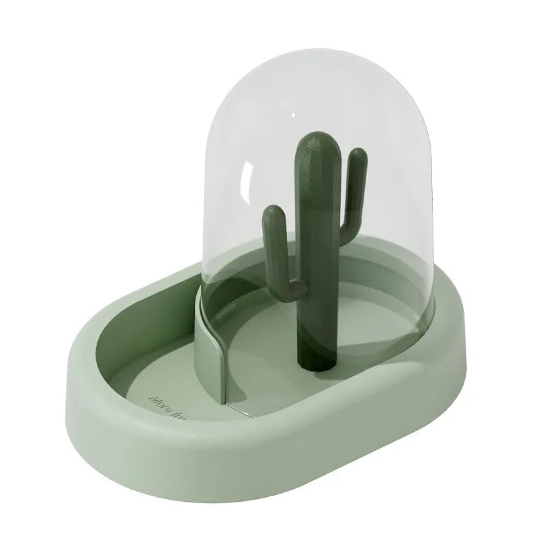 Creative cactus automatic hamster feeder 190ml grain storage Milky Mint Green or Vanilla Warm Yellow