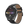 Smart watch with metal strap showing 1.3-inch display making Bluetooth call