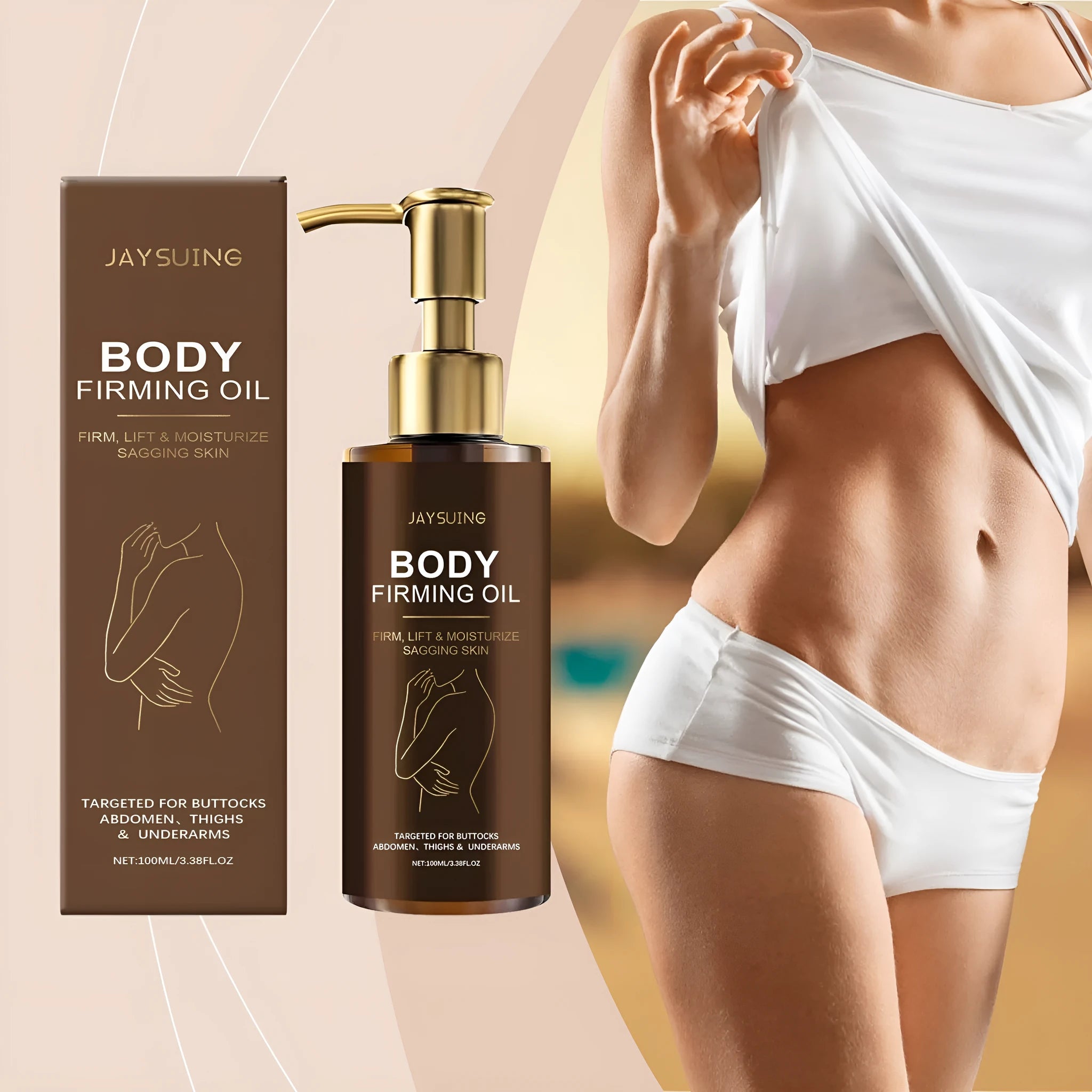 Nourishing and firming body oil 100ml bottle with Coffee Seed Oil and Hyaluronic Acid