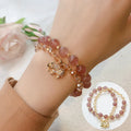 Retro colour hair crystal bracelet for women with ethnic colour matching design
