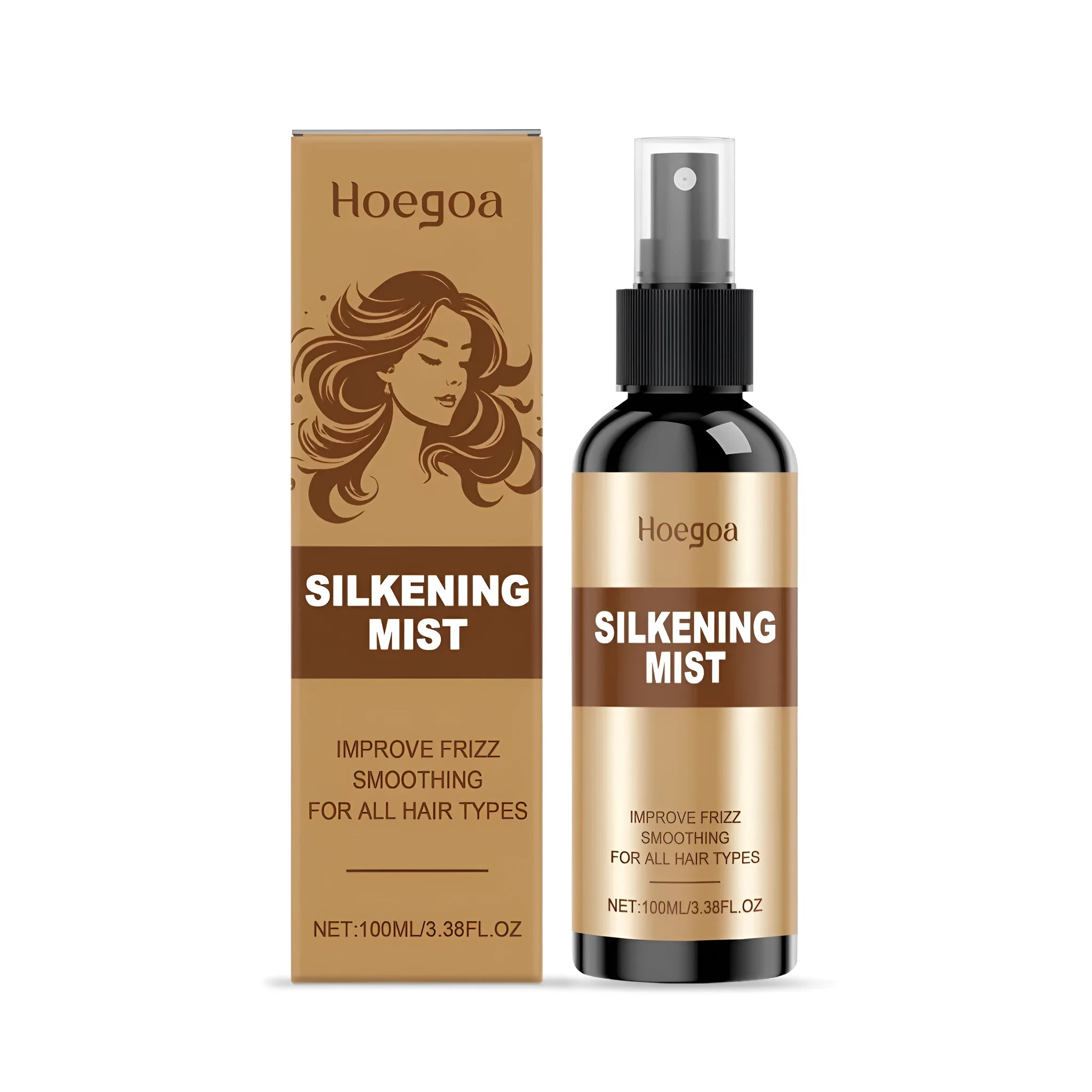 100ml bottle of hair care spray containing ginger oil, rosemary extract and collagen.