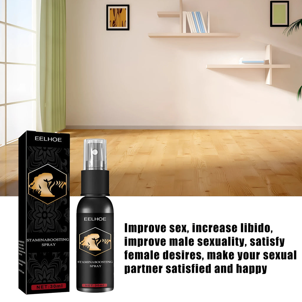 Men's body moisturizing massage spray treatment oil 30ml bottle front view