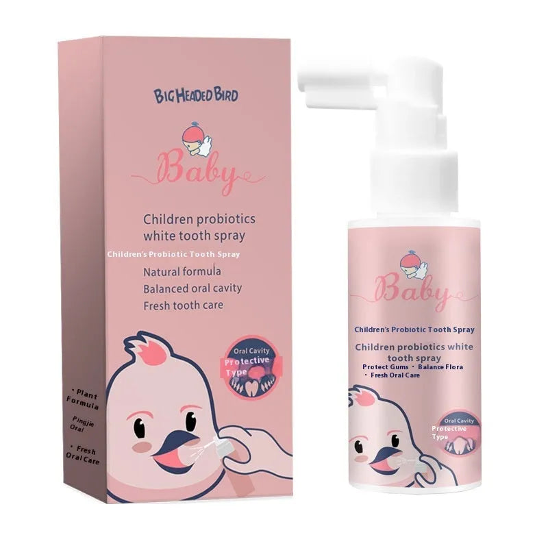 Children's probiotics white teeth cleaning spray bottle, 40ml anticavity oral spray