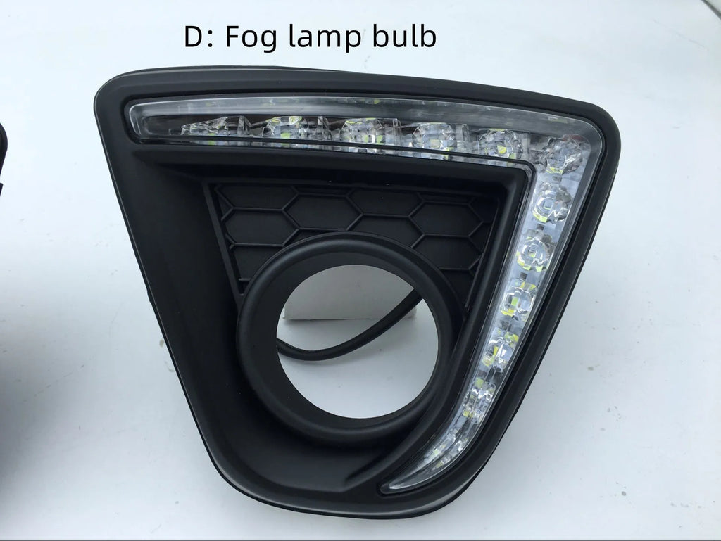 Mazda CX-5 LED daytime running light replacement lamps with electroplated finish showing front lighting elements