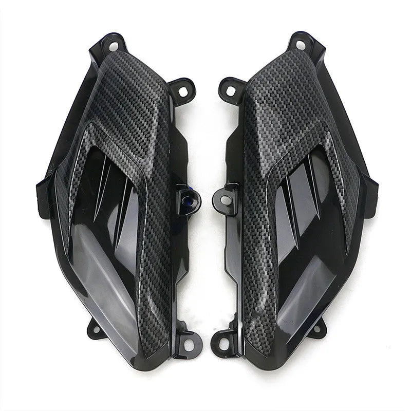 Yamaha NMAX scooter side lamp LED replacement kit with carbon fibre decoration