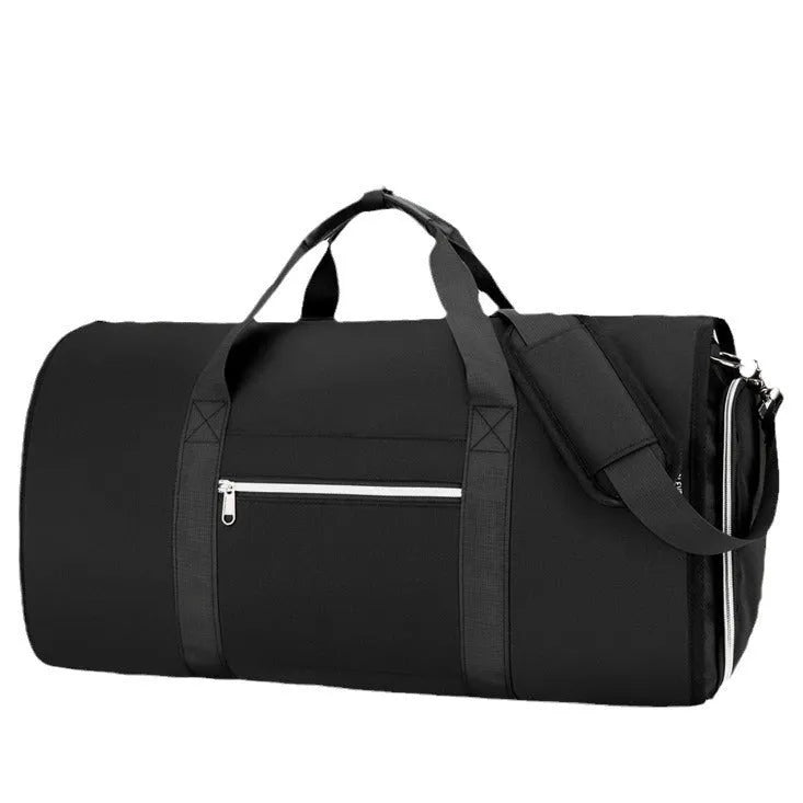 Oxford cloth storage bag with dry-wet separation compartments in black, dark blue, or grey colour options