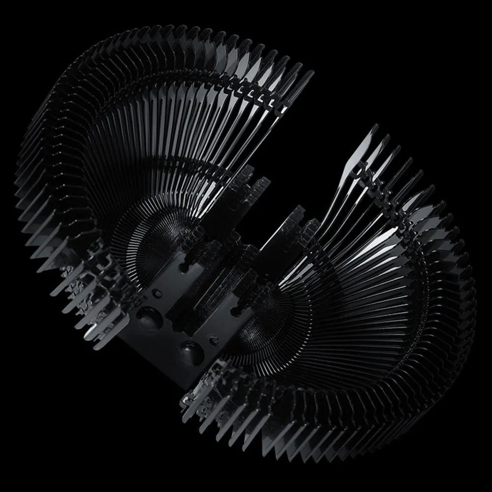 Silent RGB LED air CPU cooler with aluminium heatsink and two heat pipes for desktop computers