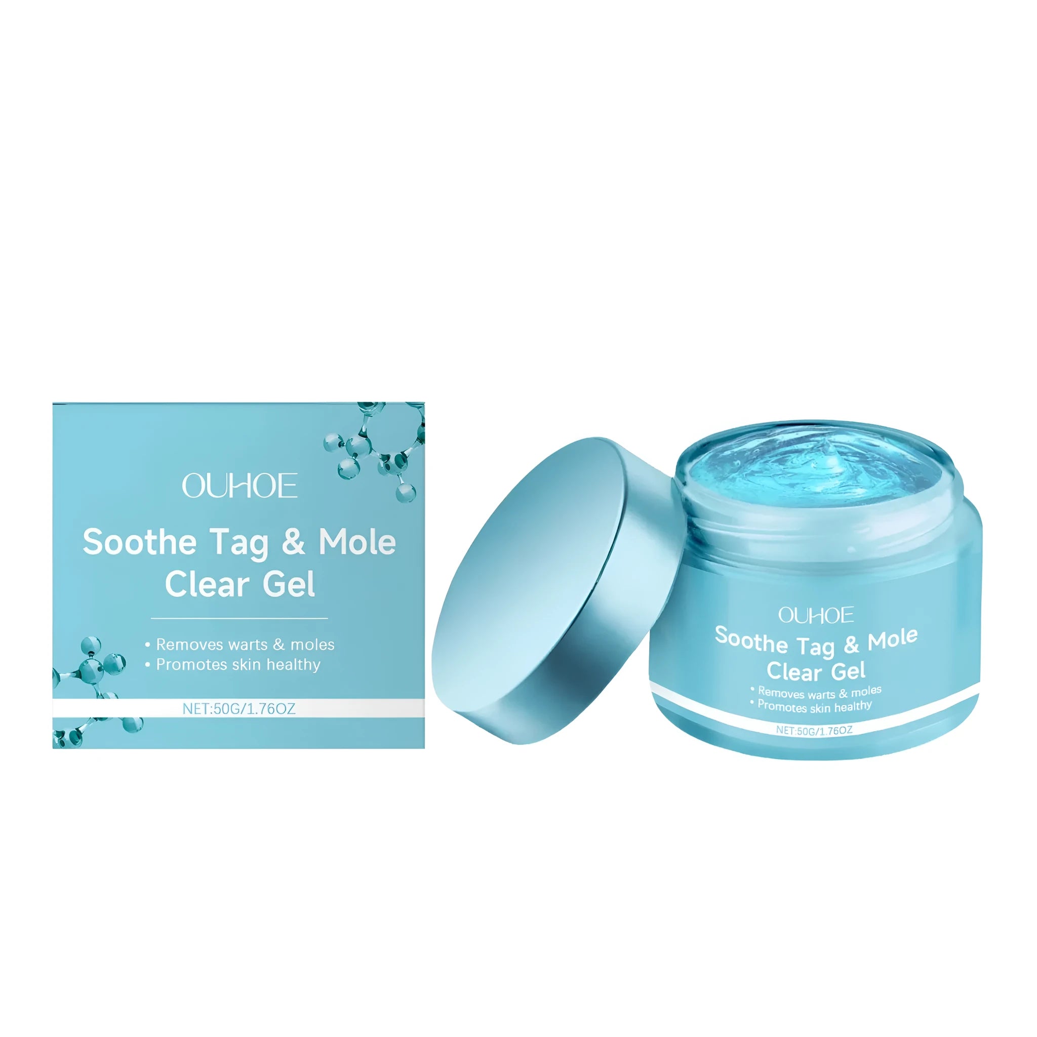 50g tube of wart and nevus removal gel with salicylic acid and botanical extracts.