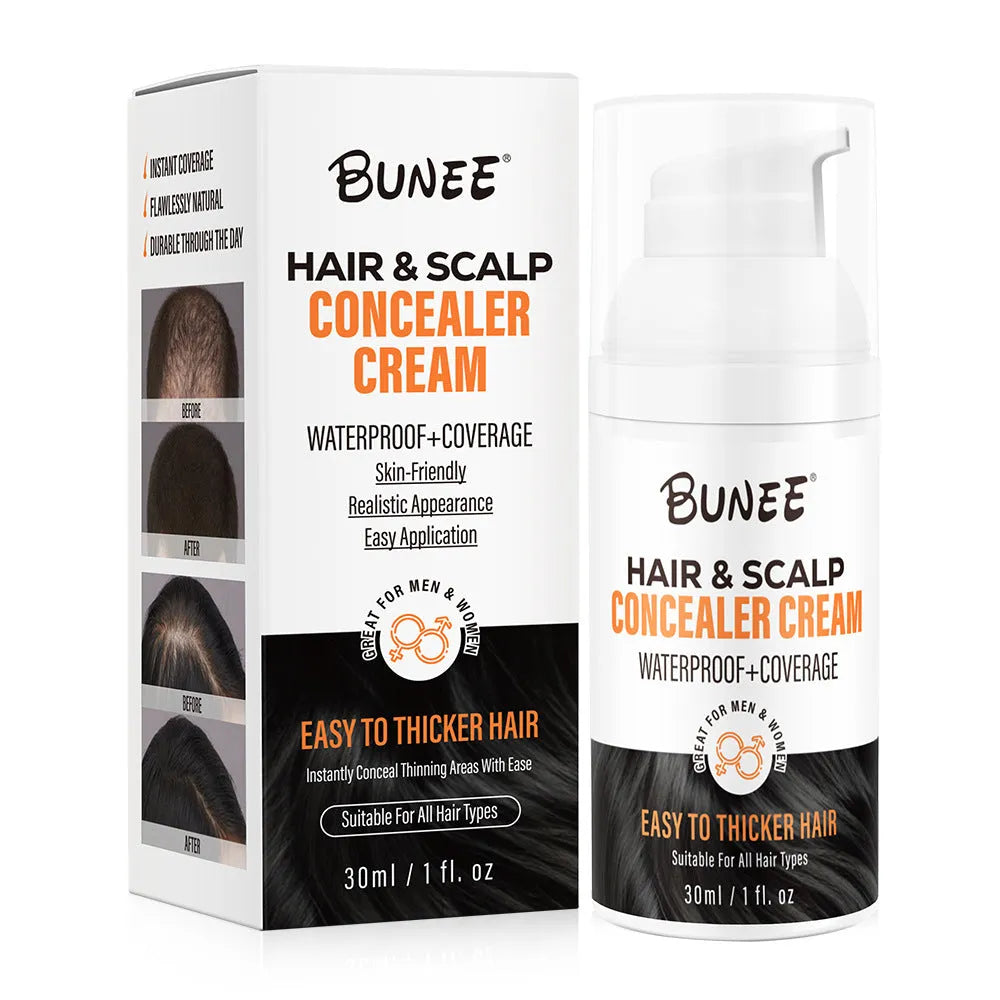 30 ml tube of dense fibre scalp concealer pomade for covering thinning hair areas.