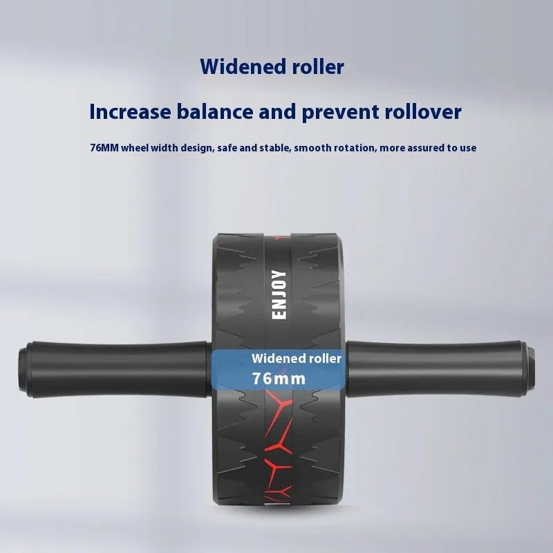 Abdominal wheel fitness equipment for core strengthening, available in flame red and flame blue colour options