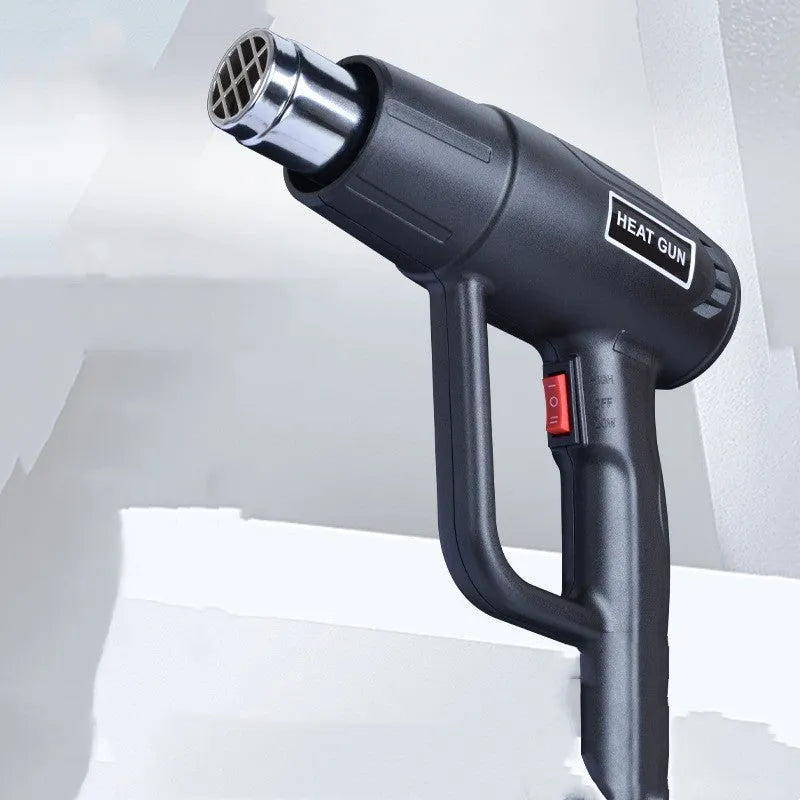 Industrial hot air tool with anti-slip thermal insulation shell and grid-type air outlet design