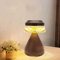 Creative USB-charged LED night lamp with electrodeless dimming in black, brown or orange colour