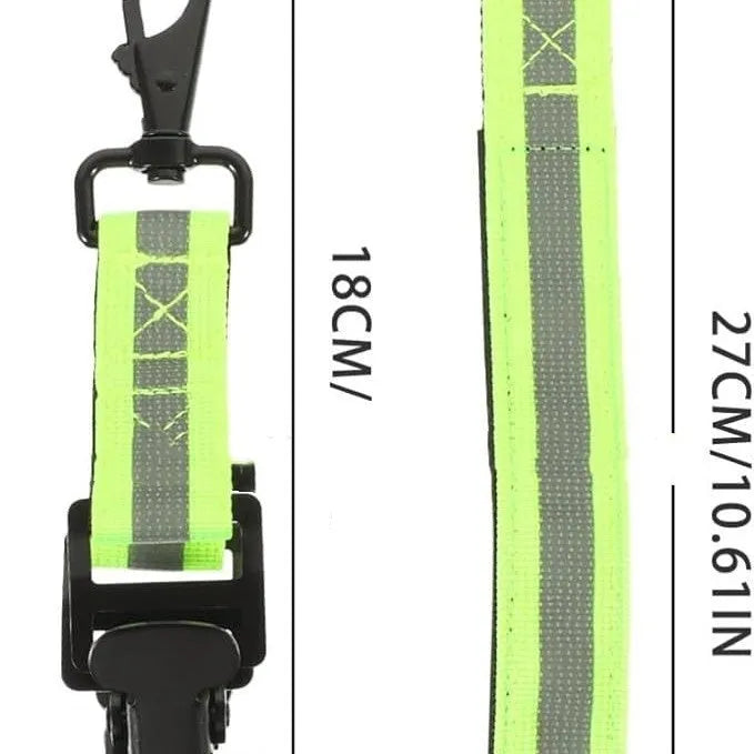 Fluorescent green gloves clamp with metal safety buckle for industrial applications