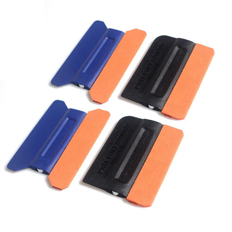 ABS automotive film scraper tool with four head formats for car wrap application