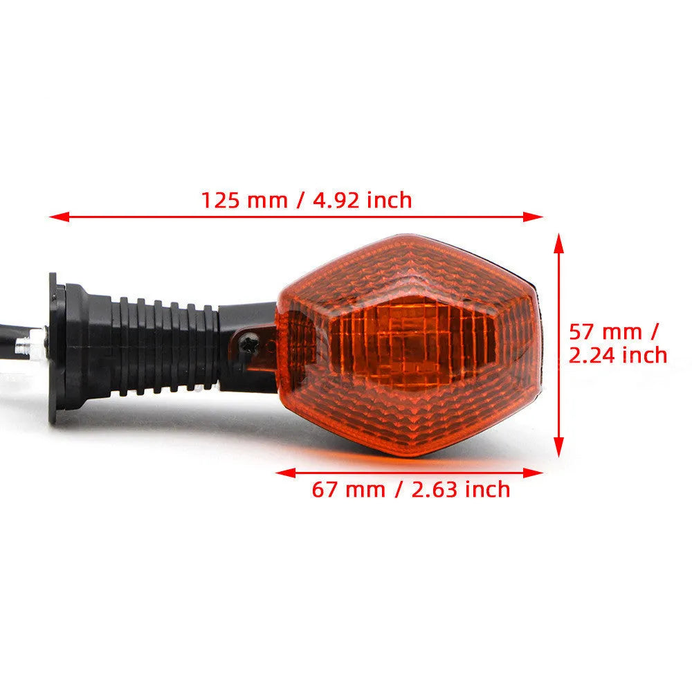 Motorcycle turn signal retrofit for V-Strom DL 1000 DL 650 in black