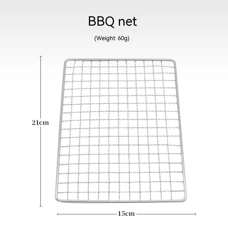Large stainless steel folding barbecue oven for outdoor cooking, shown with its storage bag.