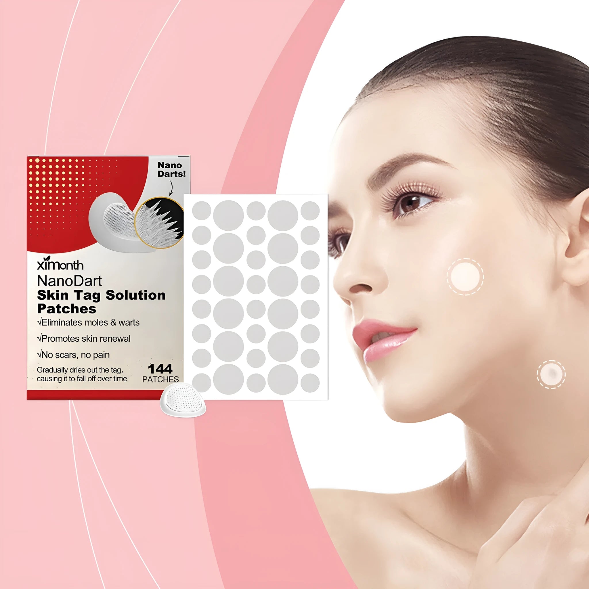 Skin Especially invisible nursing adhesive bandage patch with tea tree oil and Centella asiatica 144 count