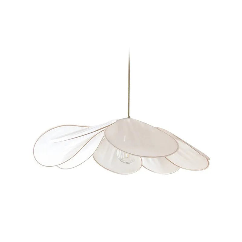 Bohemian fabric hanging lamp white 50cm diameter ceiling chandelier for hotel