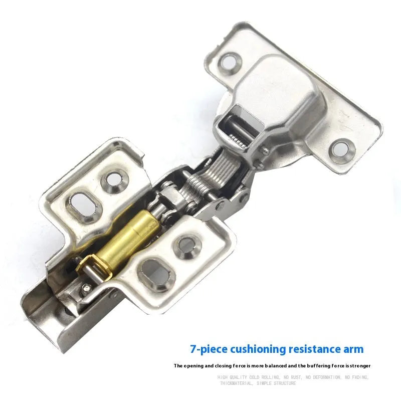 761 cold rolled steel hydraulic hinge with nickel plating and thickened damping cushion