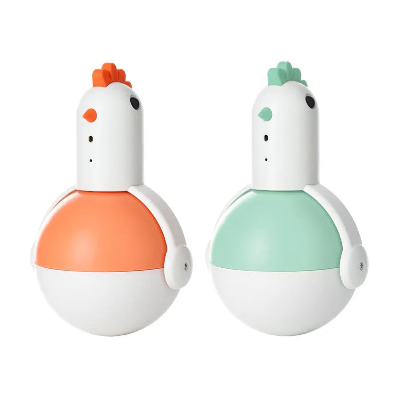 Electric cat toy chicken glass laser sound toy with automatic sensor and cat call function