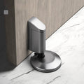 Modern zinc alloy invisible door stopper in six colour finishes including black and brushed gold