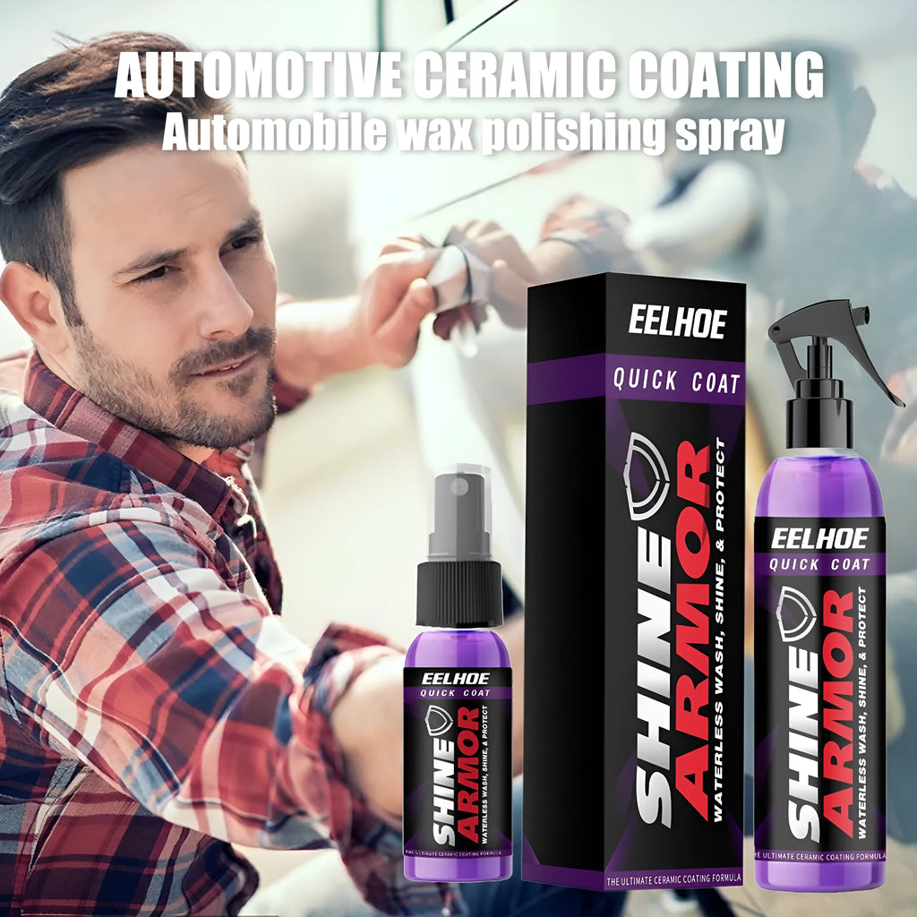 Purple microplated crystal car coating spray bottle for automotive paint protection