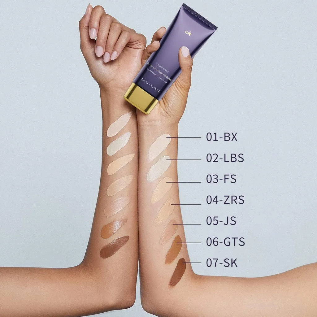 Body tattoo concealer cream 103ml waterproof sweat-proof full coverage with brush