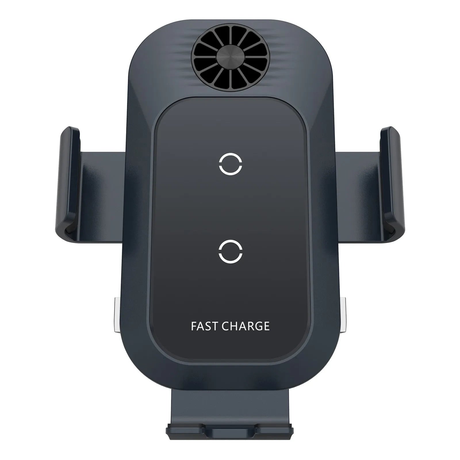Car wireless charger phone holder with matte oil face shell, dual coils, and suction cup air outlet mount in colour C35