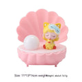 Shell Star Light small resin night lamp in pink pig girl design for birthday gift