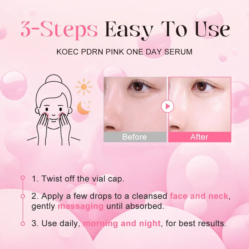 KOEC powder polypeptide disposable face mask 10 pack, individual latex sheet with moisturising essence