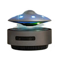 Automatic lifting magnetic levitation Bluetooth speaker with ABS housing showing floating speaker unit above base