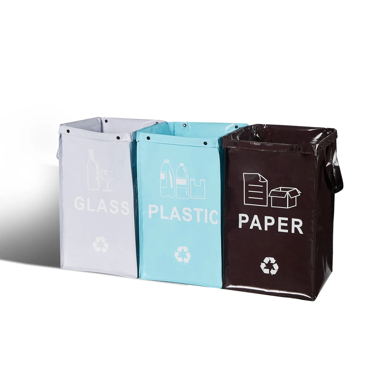 40-litre rectangular waterproof PP plastic clean bag for garbage classification in assorted colours