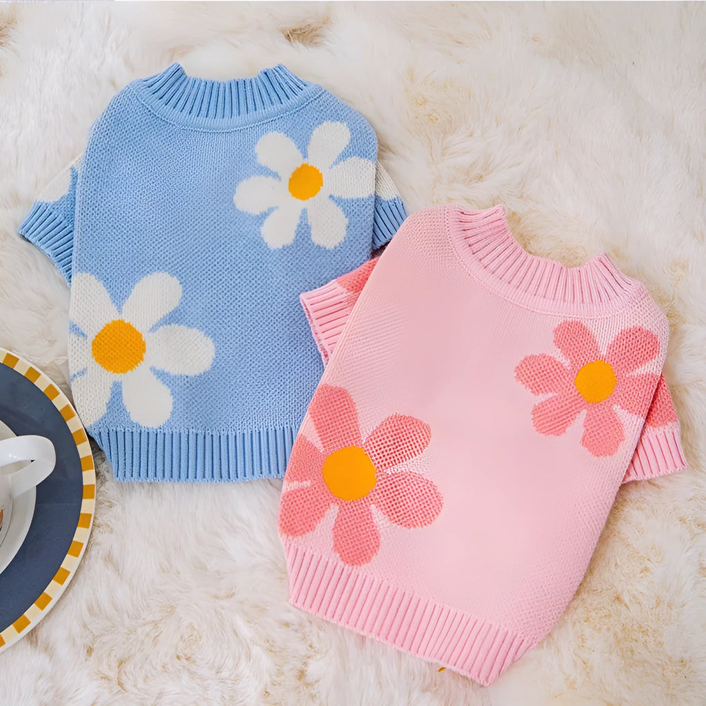 Small dog wearing pink checkerboard polyester autumn winter pet coat