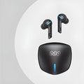 QCY-G1 wireless gaming headset in grey with charging compartment and Type-C cable