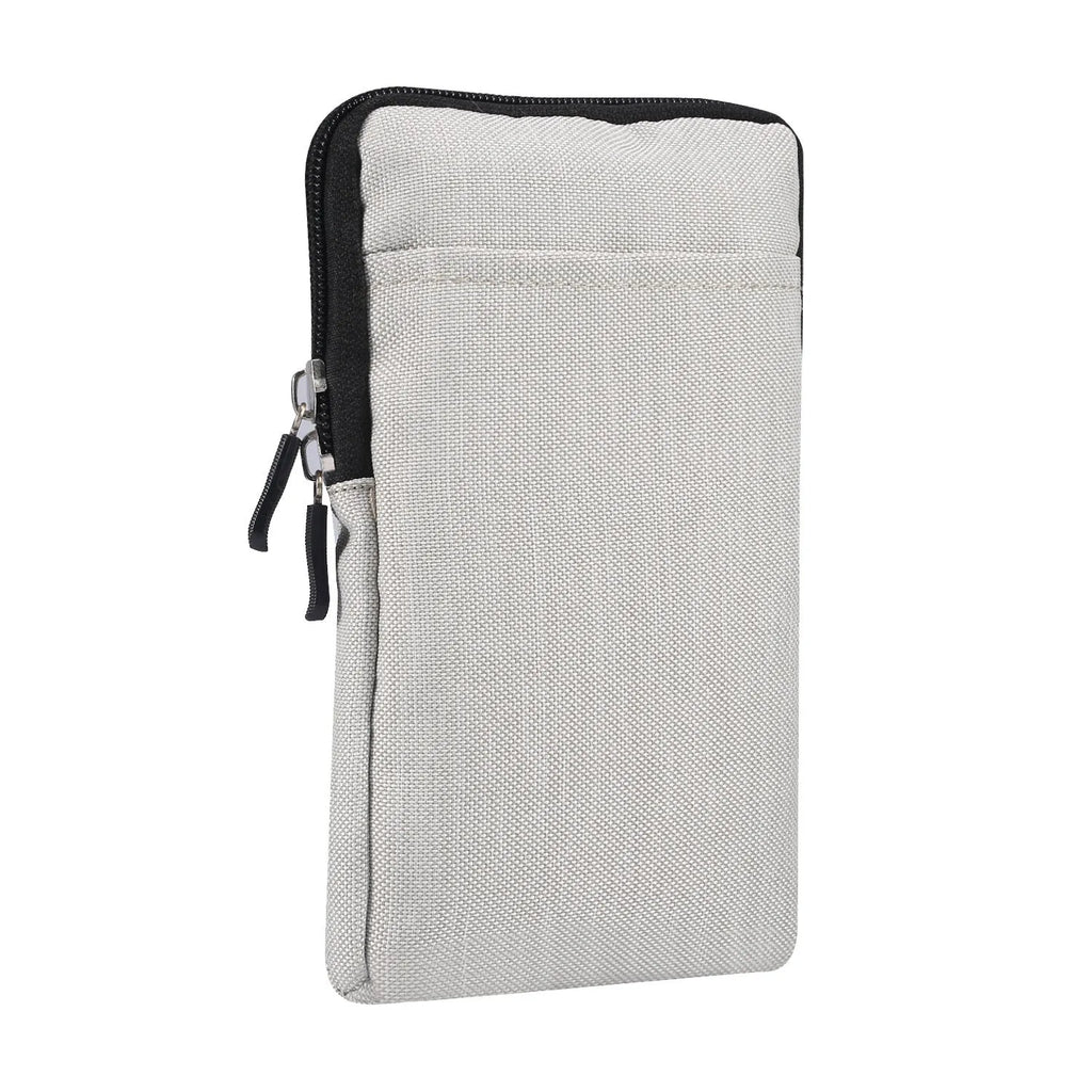 Solid colour neoprene waterproof diagonal cross waist bag for smartphones in black