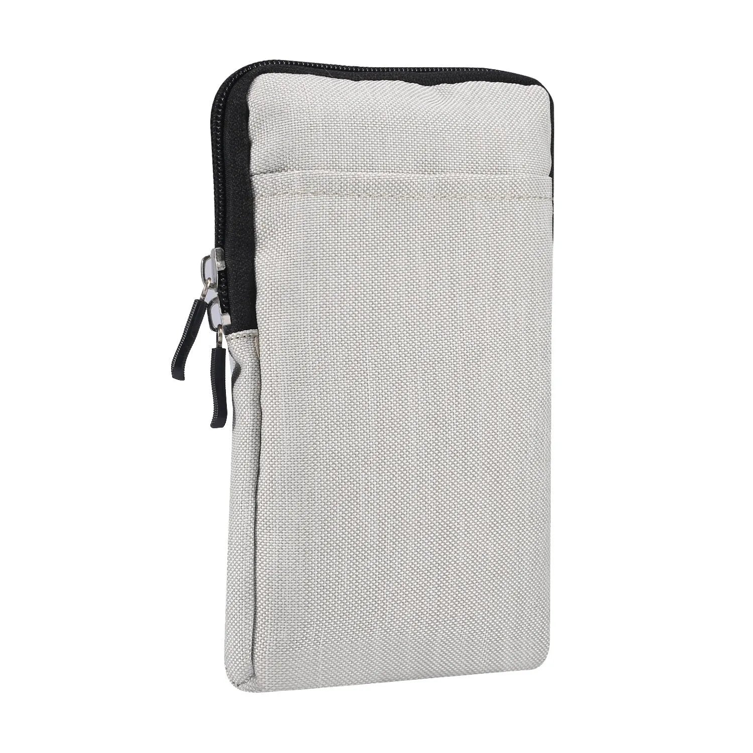 Solid colour neoprene waterproof diagonal cross waist bag for smartphones in black