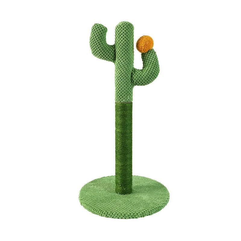 Masson cactus design cat scratch board and sisal scratching pole climber toy for pets.