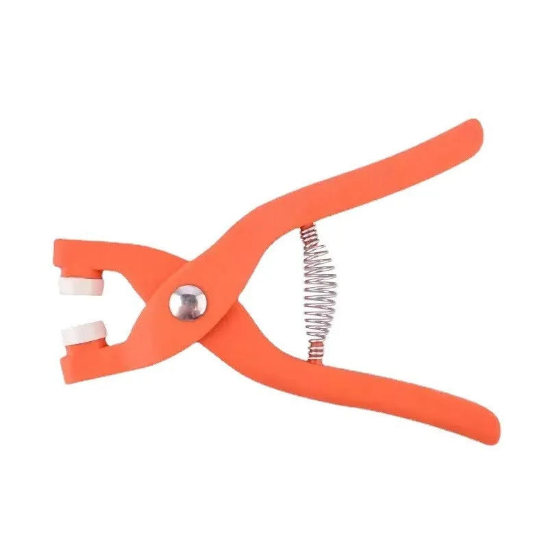 Stainless steel five-claw clasp buttons and pliers tool for no-sew clothing repair on children's garments
